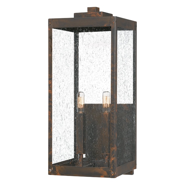 Quoizel Westover 2-Light Industrial Bronze Outdoor Wall Lantern WVR8409IZ - main